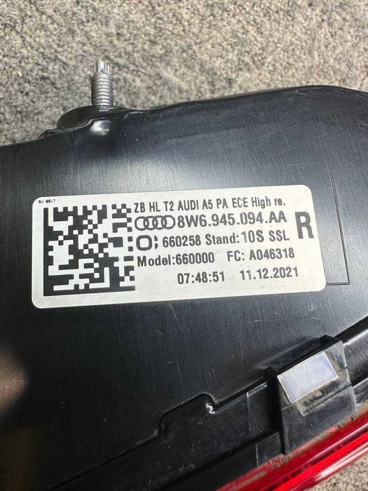 Stop haion dreapta AUDI A5 Coupe