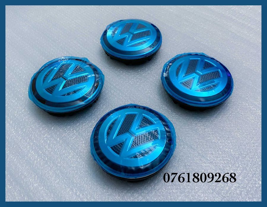 Set 4 capace 56mm 6CD601171 jante aliaj VW Golf Jetta Passat Tiguan