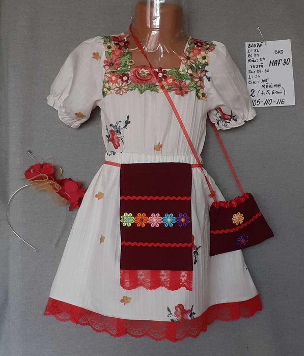 Costum popular pentru copii 3-4-5 ani