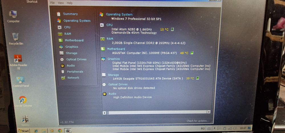 Laptop mini ASUS EeePC 1000HE