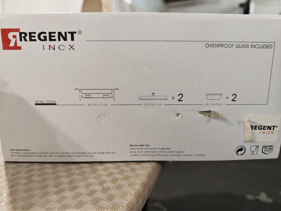 Vas servire termorezistent Regent inox Glitter collection