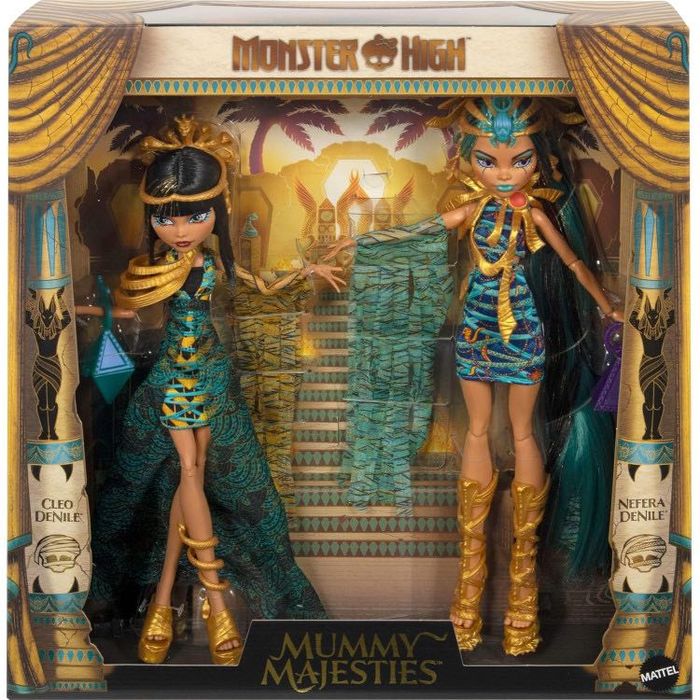 Monster High Mummy Majesties Cleo and Nefera De Nile