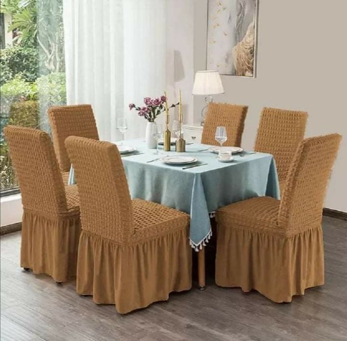 Set 6 huse scaune cu volane sau fără