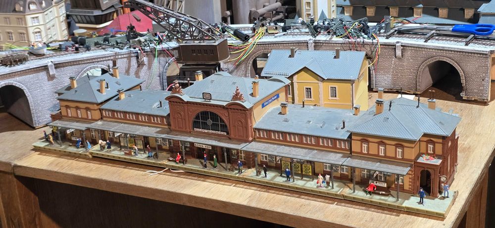 Diorama H0 locomotiva trenulete