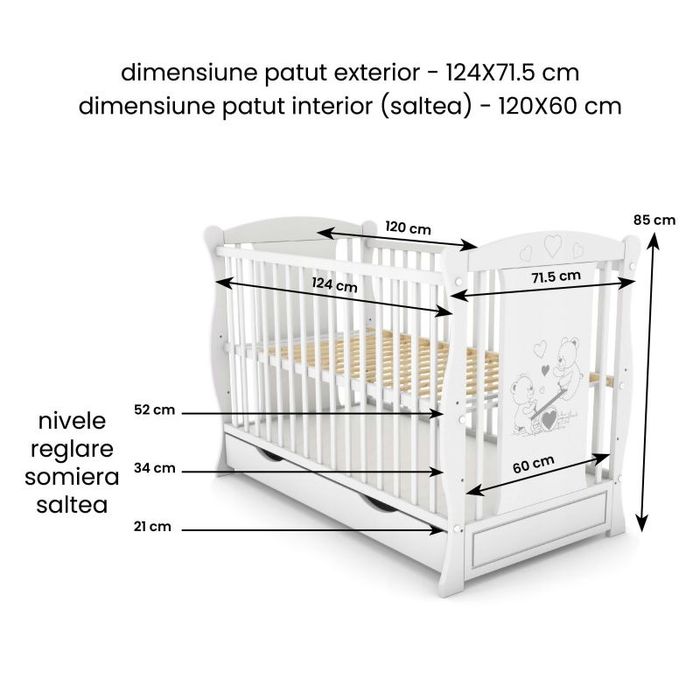 Pătuț bebe, co-sleeper și marsupiu