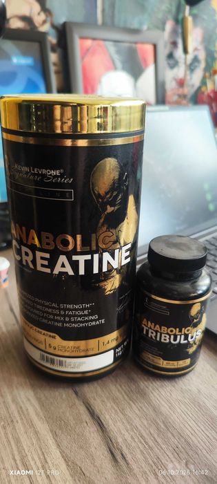 Комплект Kevin Levrone Anabolik Creatine 1kg + Anabolic Tribulus 120