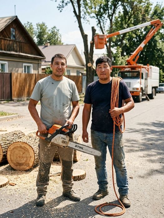 Спил деревьев любой сложности – быстро и безопасно
