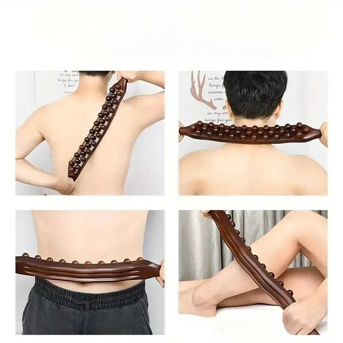 Дървен Терапевтичен Ролер -  - антицелулитен, лимфен дренаж