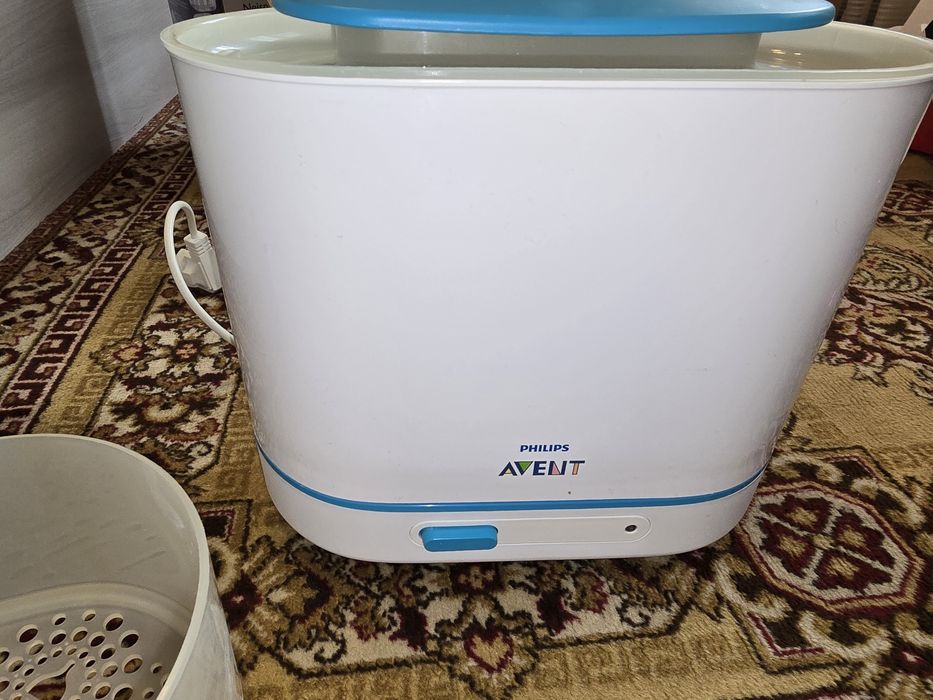 Sterilizator electric Philips Avent 3-în-1 cu abur – Distruge 99.9% bacterii / Stare impecabilă (cu cutie)