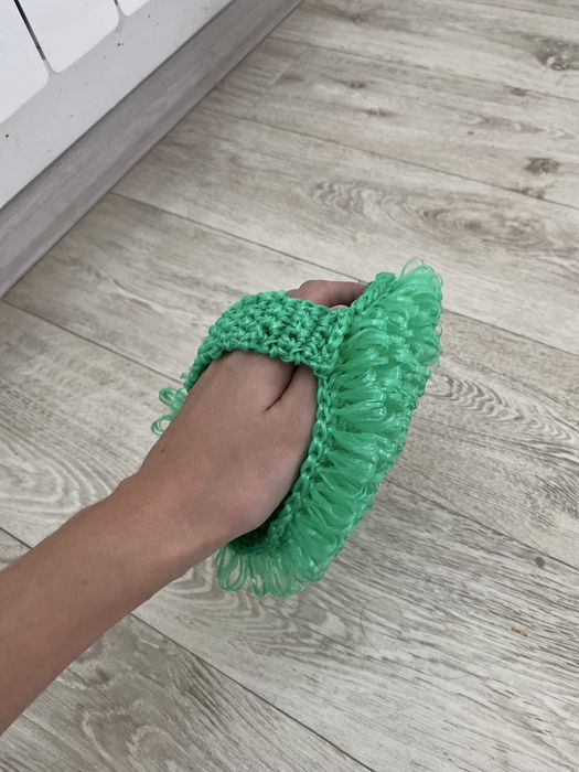 Мочалки ручной вязки,плотные
