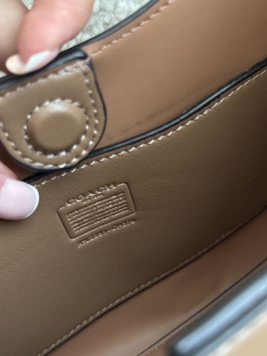 НЕВЕРОЯТНА! чанта Coach кафява