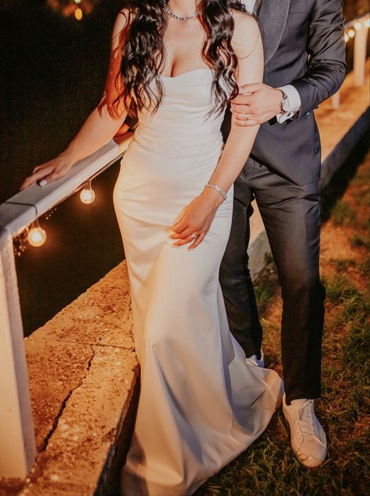 Rochie de mireasă cu trena detasabila