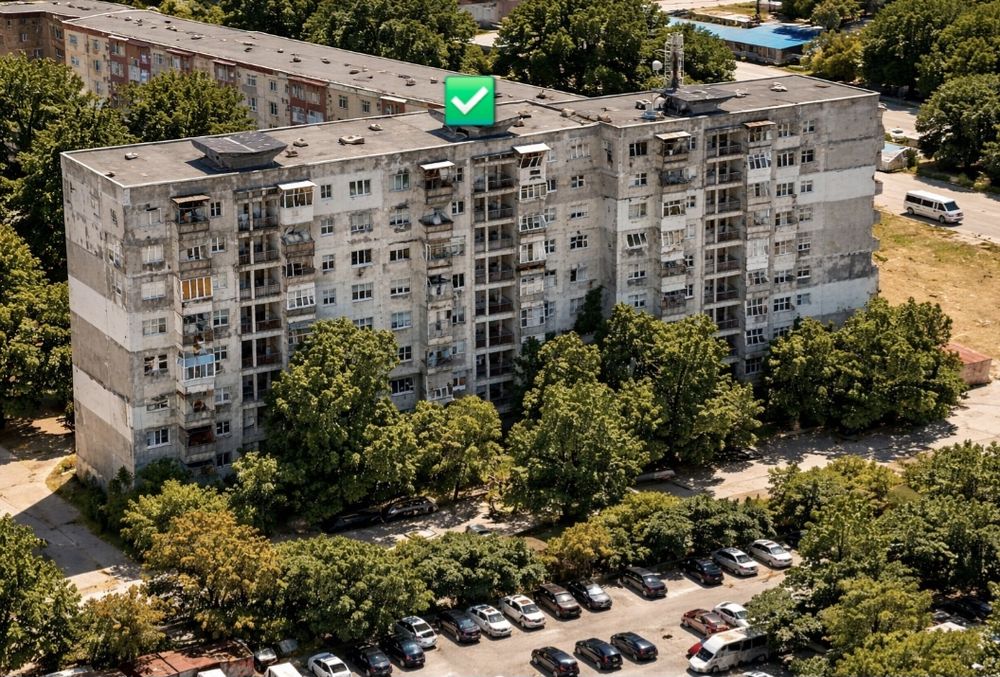 Тристаен  87кв.м реална квадратура панелна сграда