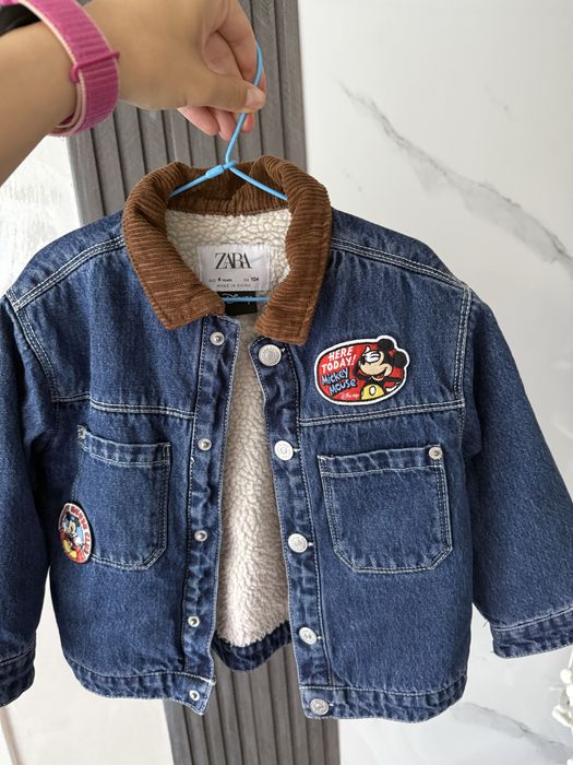 Дънково яке с подплата Zara 104