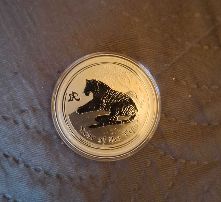 ЛУНАР 1 OZ 2010 СРЕБРО Австралия- Годината на тигъра