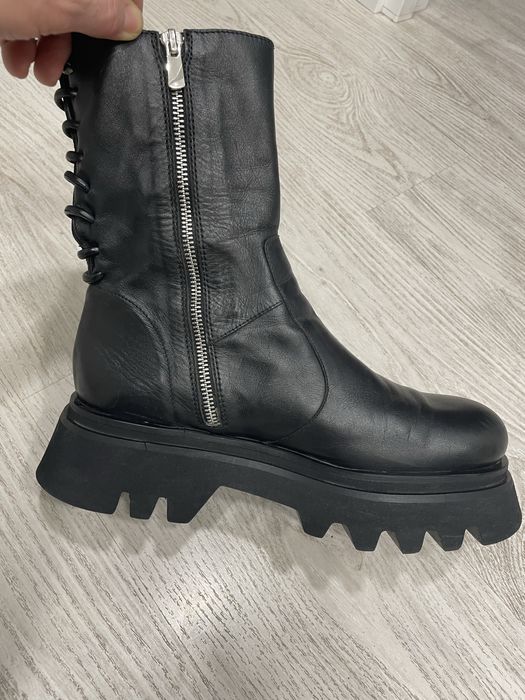 Ботинки кожаные ZARA