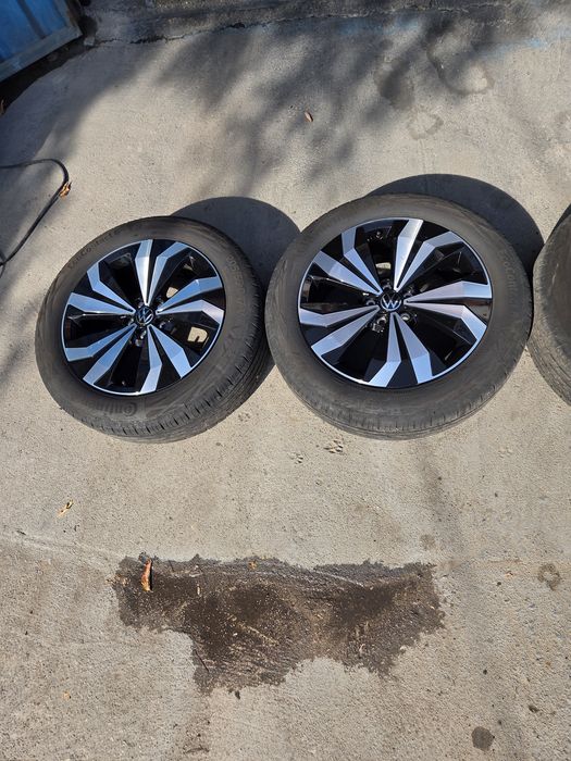 Оригинални джанти 17  5x100 за VW T-Cross / Taigo / Polo с летни гуми Continental 205/55/17