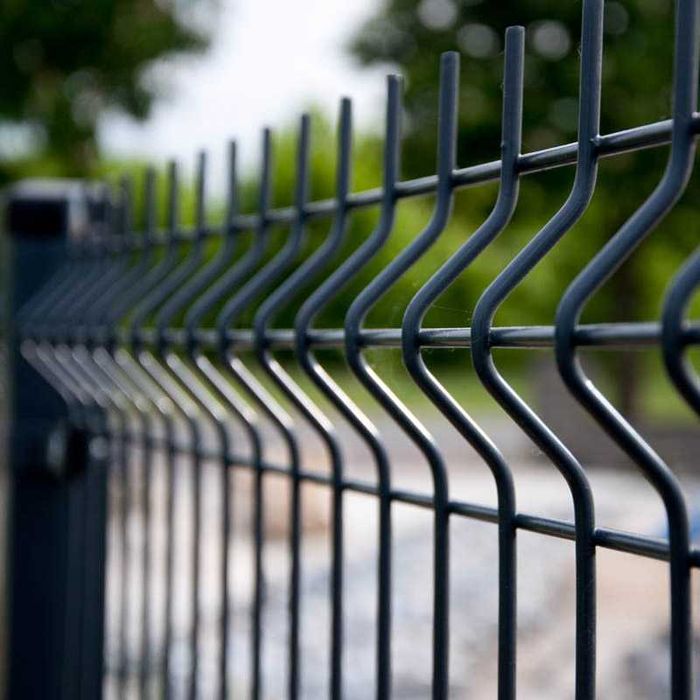 Panou / plasa gard bordurata verde, antracit, zincat + stalpi metal + sistem complet