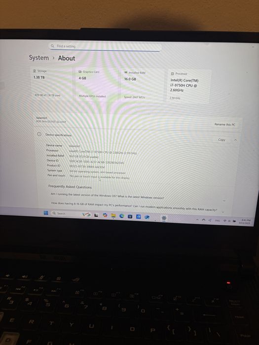 Laptop Asus ROG STRIX g531 gt