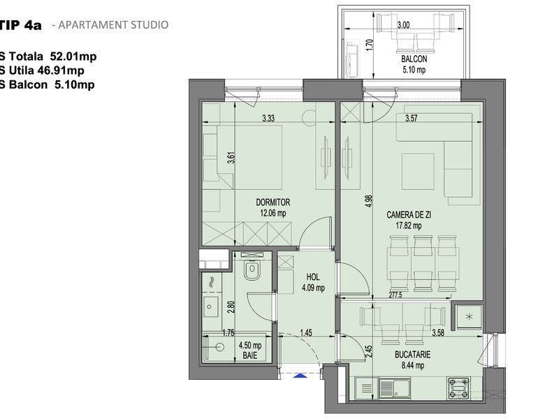Apartament de vânzare – Nusco City, Faza 2