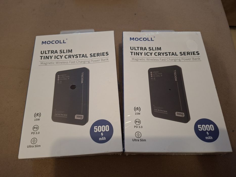 MOCOLL Power Bank 5000mAh с магнитно зареждане – НОВ