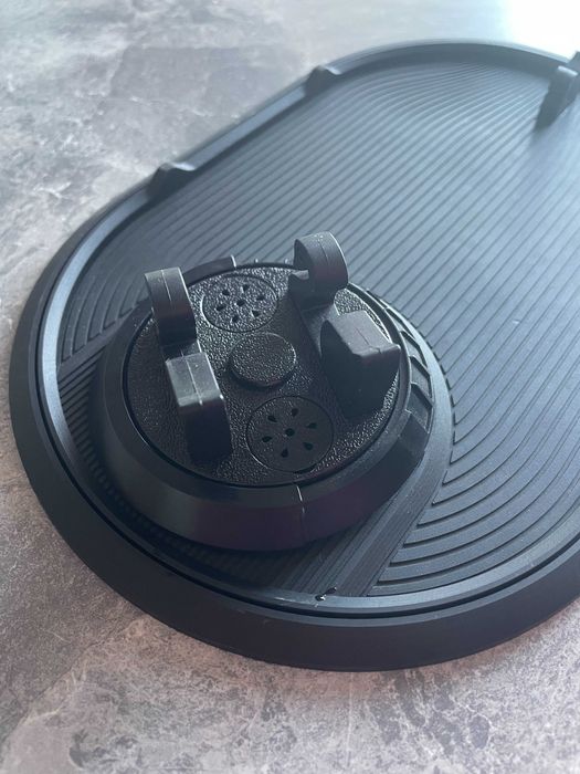 Suport auto telefon, antiderapant, multifunctional, negru