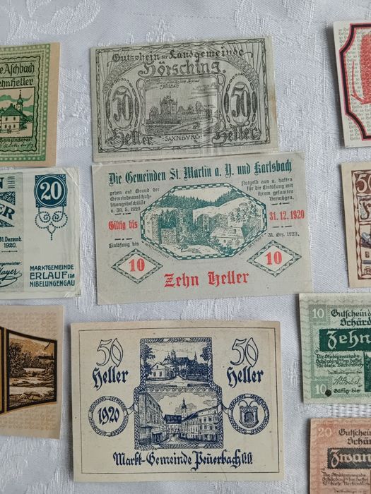 Bancnota veche, Austria , lot