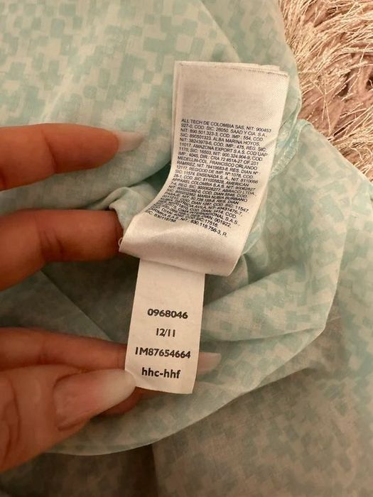 Cămașa vaporoasă Tommy Hilfiger in carouri baby blue marimea M