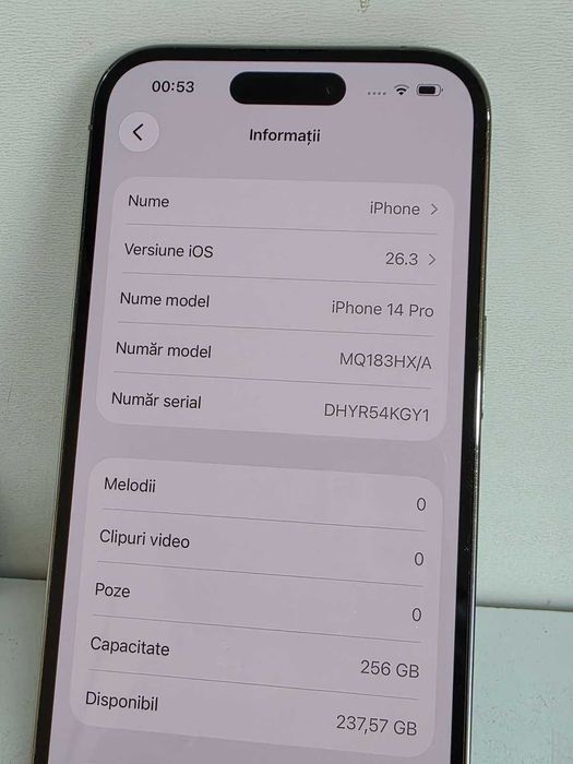iPhone 14 Pro, 256 Gb, Bat. 95% - KLI Amanet