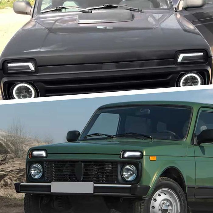 НОВИ 2 БРОЯ LED Диодни Тунинг  Мигачи Габарити Надфарници за Lada Niva