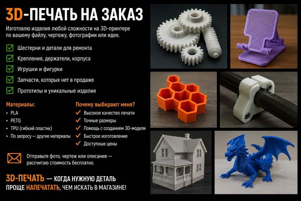 3D-Печать на ЗАКАЗ