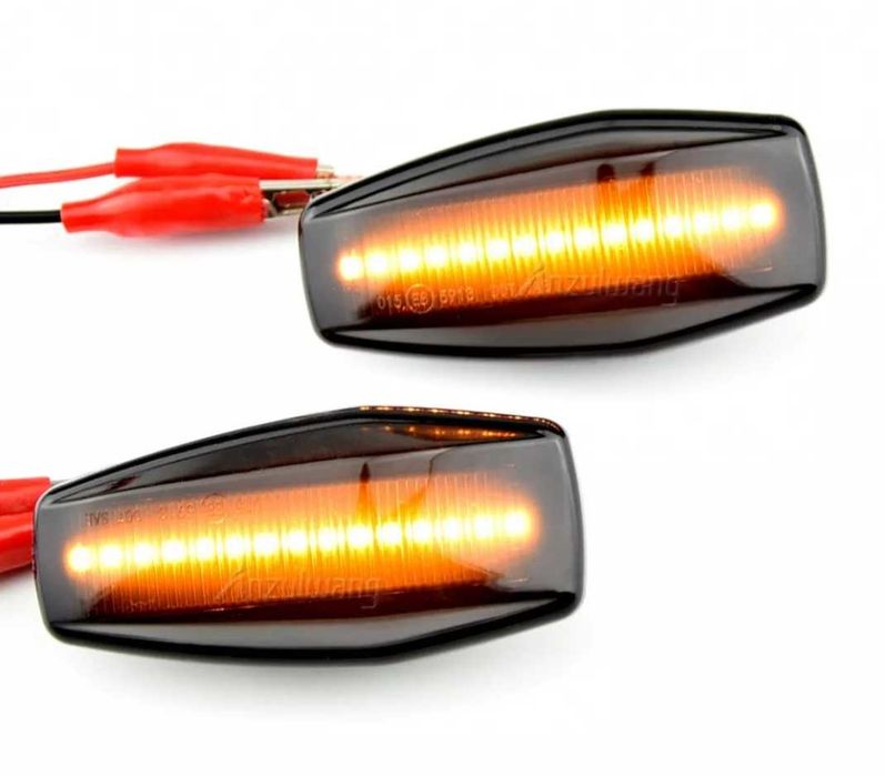 Динамични бягащи мигачи за калника лед черни за Хюндай Hyundai Tucson