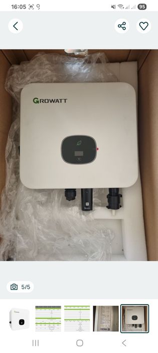 Invertor Hybrid Growatt MOD6000TL3-XH  6KW  Trifazat