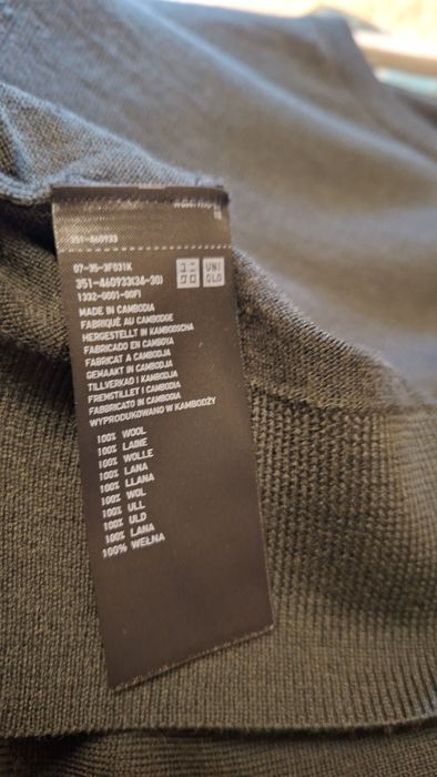 Пуловер от UNIQLO (шерсть мериноса)