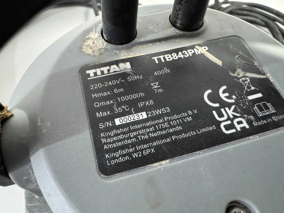 Помпа потопяема - Titan 400 W / 10000 l/h