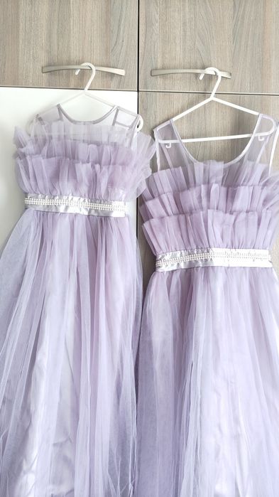 Детски официални лилави рокли