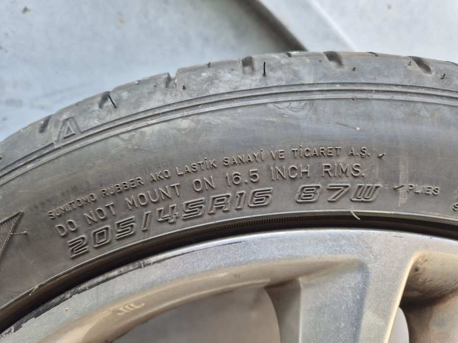 4бр летни гуми Фалкен/ 205-45-16/ 2020г/ 5.8-6мм грайфер/