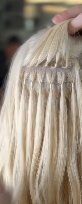 Montaj extensii cu nod brazilian in Bucuresti Salon Linda