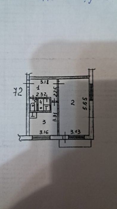 Продам квартиру полуторку
