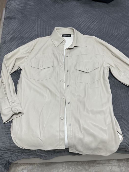 Кожанный пиджак женский