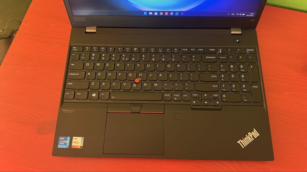 Thinkpad T15 Gen 2, core I7-1185G7, 32 GB RAM, 512 GB SSD NVME