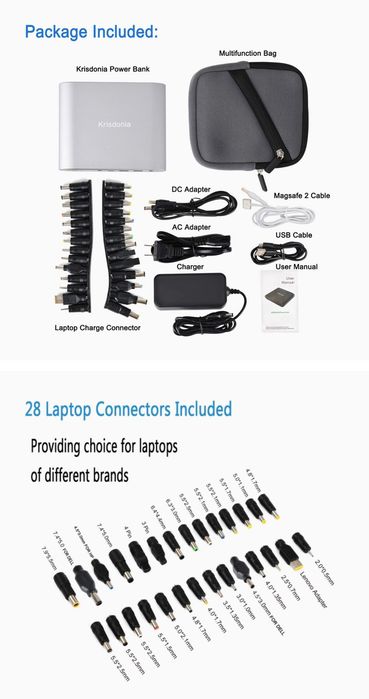 Powerbank Krisdonia 25000mah all in one
