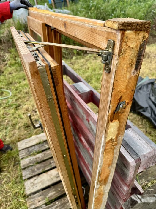 FEREASTRA LEMN TERMOPAN cabana rustic sprosuri H 124 x L 111 Germania