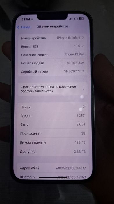 iPhone 13 pro 128 gb