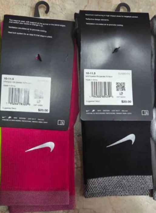 Nike Spark Running Cushioned crew socks 2 модела мъжки чорапи от Сащ