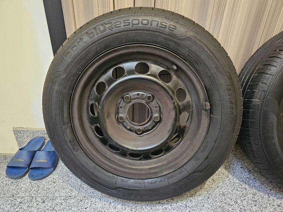 Стоманени джанти с гуми 15 цола 5х120 за BMW