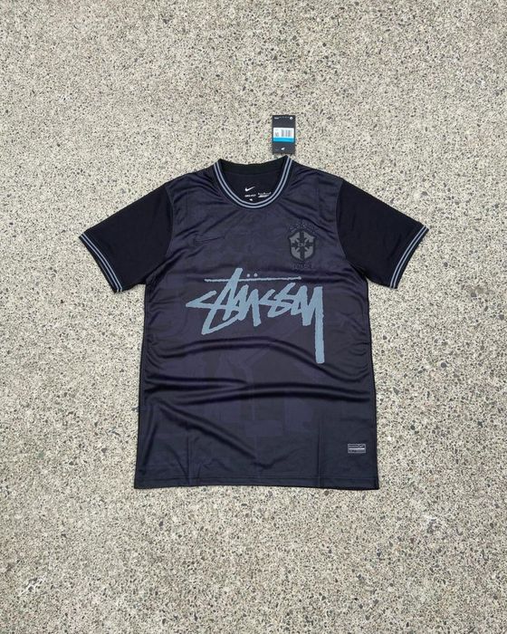 Nike × Stussy Stüssy x Brazil "Blackout" Limited Jersey M
