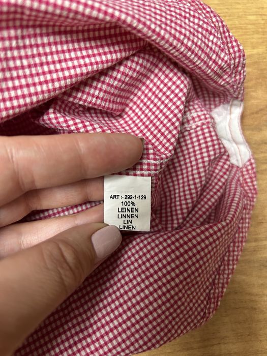 Paul Casual Depl Cămașă Bărbătească, In 100%, Carouri Roșu/Alb, Slim Fit, L