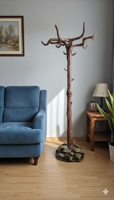 Табиат услубида қўлда ишланган дизайнер вешалка.
Эксклюзив модель, инт