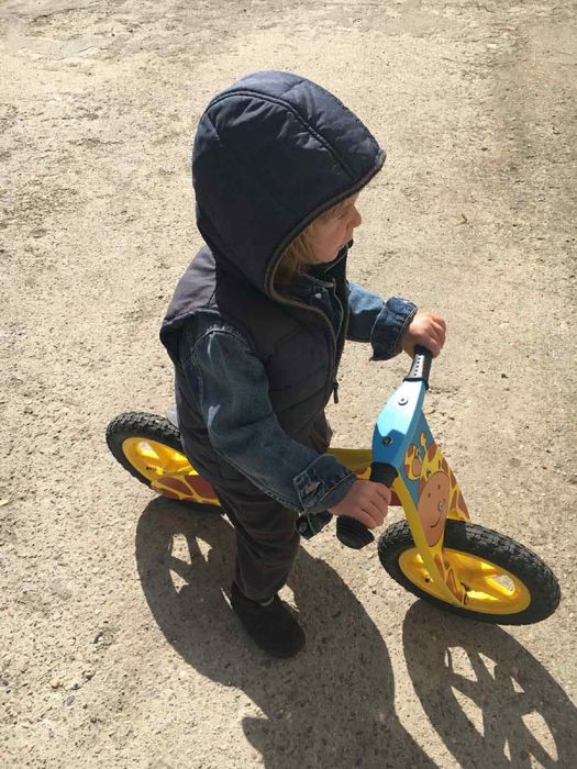 Колело за баланс Milly Mally Duplo - Жираф в отлично състояние